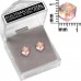 E065 Op Sparkling Crystal 5.5mm Cube Earrings Opalescent 1020012